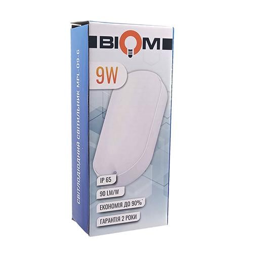 Светильник светодиодный BIOM MPL-О9-6 9 Вт 6000К (14767-1) - фото 1