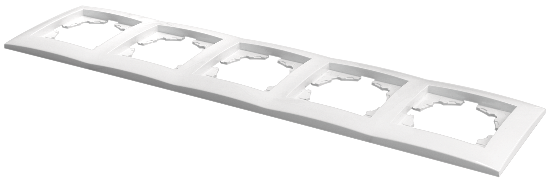 Рамка пятиместная MARSHEL IDEAL FI-5 White
