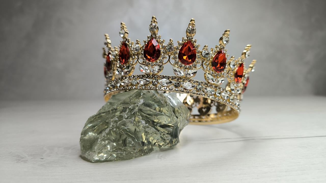 Корона на торт D 12,5 см Червоний (2588537515)