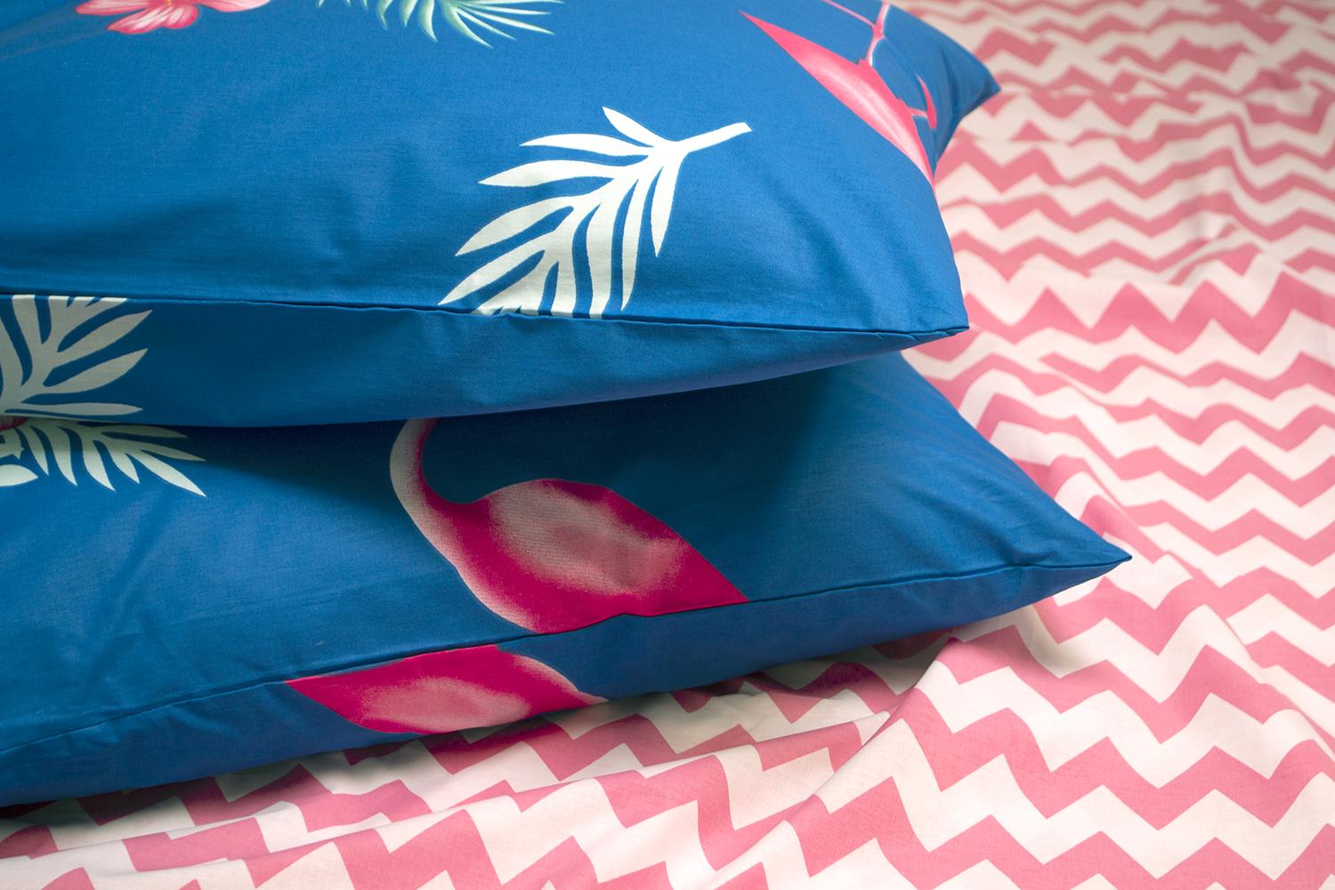 Комплект постельного белья Lotus Home Perfect Ranforce Flamingo семейный Голубой (11396208) - фото 3 Комплект постельного белья Lotus Home Perfect Ranforce Flamingo семейный Голубой (11396208) - фото 3