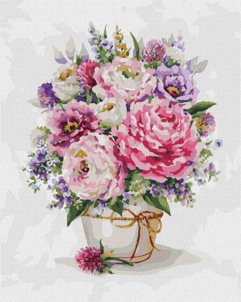 Картина по номерам Идейка Цветы Английский букет 40х50 см в термопакете (KHO2974)