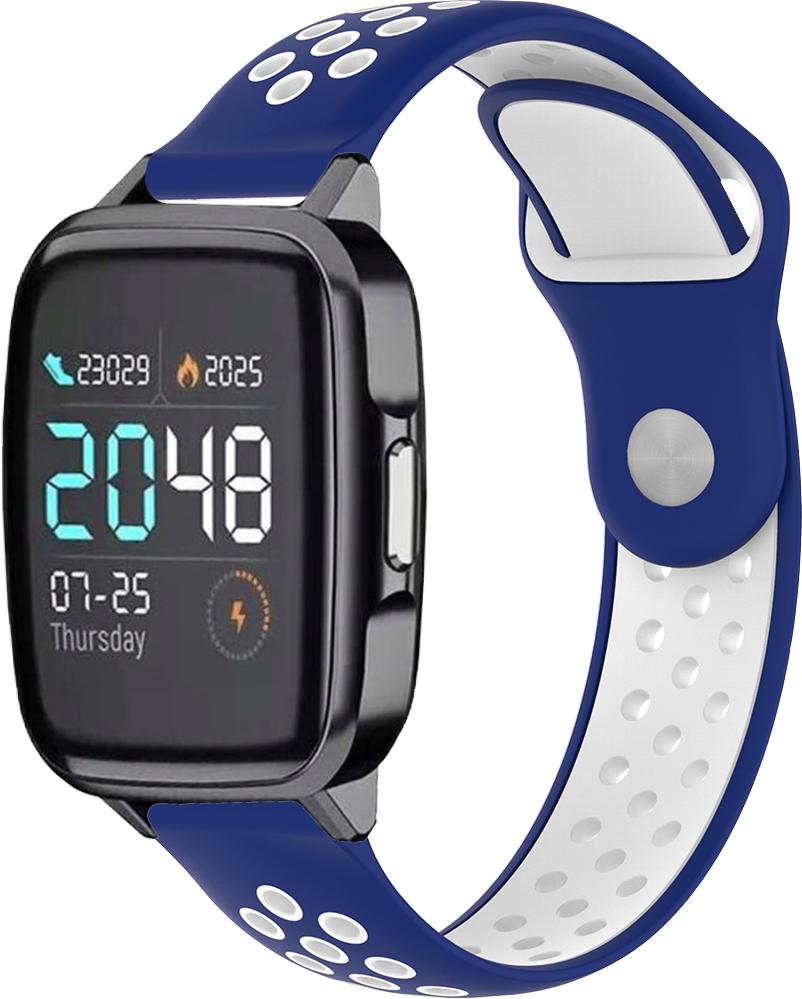Ремешок Sport для Haylou Smart Watch 2 LS02 Blue White (23038-62)