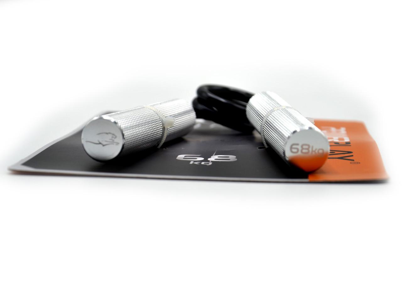 Эспандер-ножницы алюминиевый PowerPlay 4322 Hand Grip 68 кг Серебряный (A-012885) - фото 5