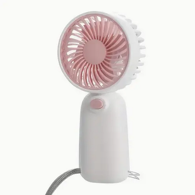 Вентилятор ручний від 2 ААА Рожевий (WF-965) - фото 3