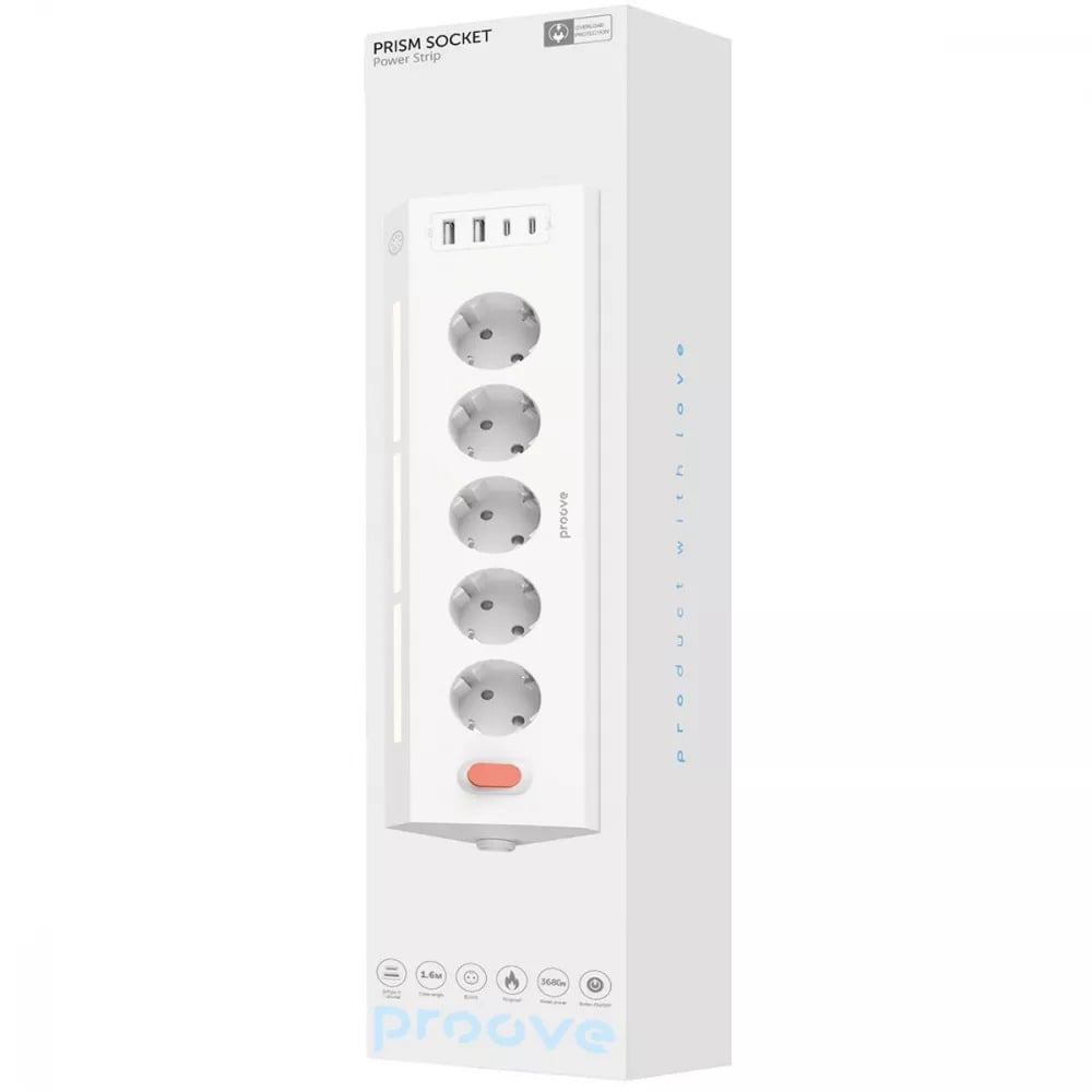 Фільтр мережі Proove Prism Socket Білий (27317029) - фото 7