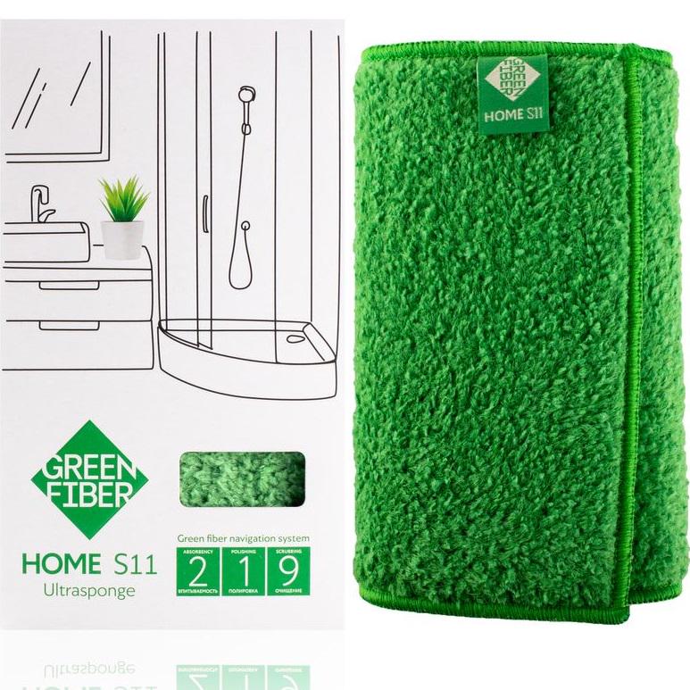 Спонж GreenWay Green Fiber Home S11 инволвер Green (08055) - фото 4 Спонж GreenWay Green Fiber Home S11 инволвер Green (08055) - фото 4