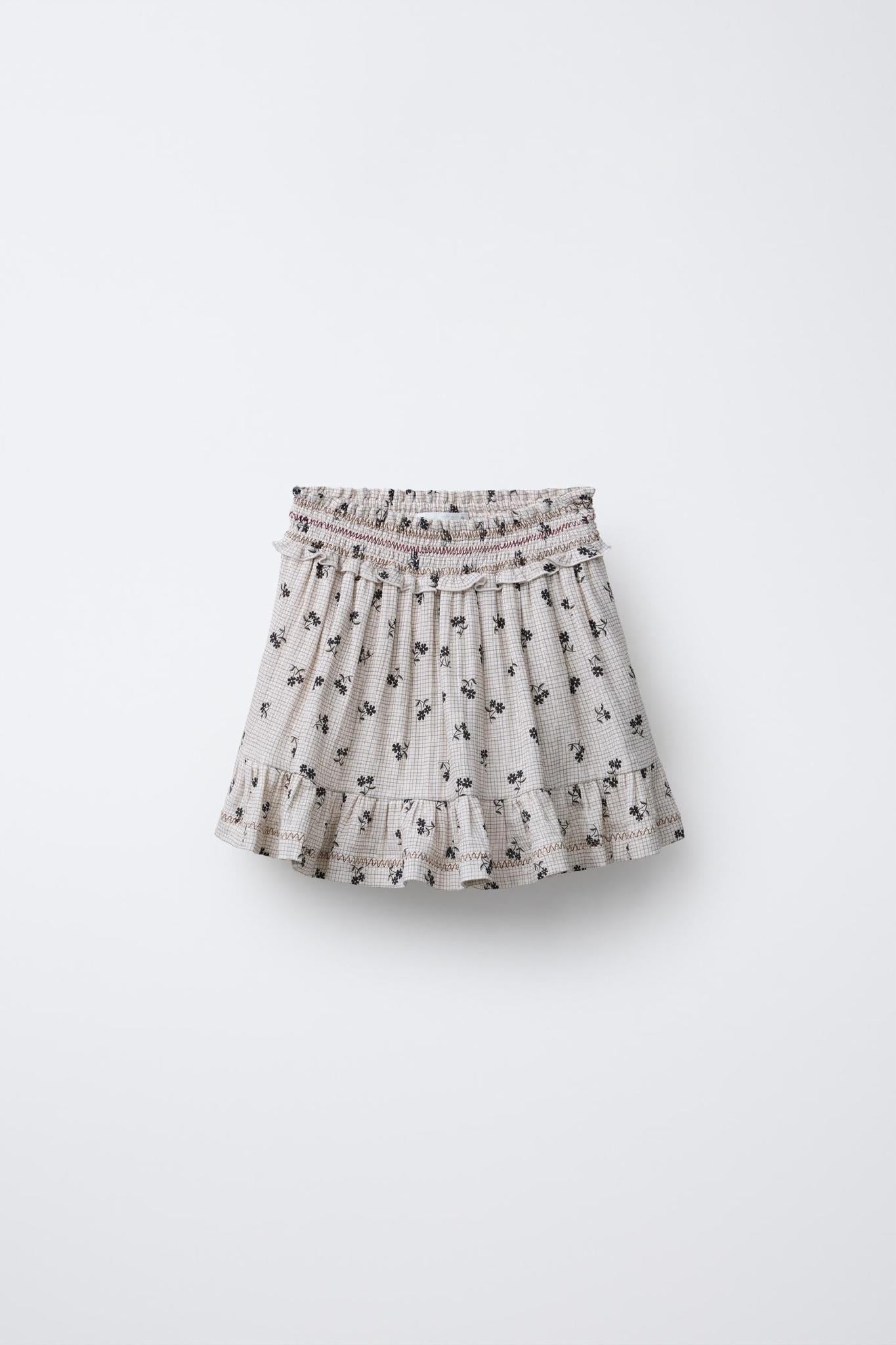 Спідниця підліткова для дівчинки Zara 156 см Бежевий (26021012E)