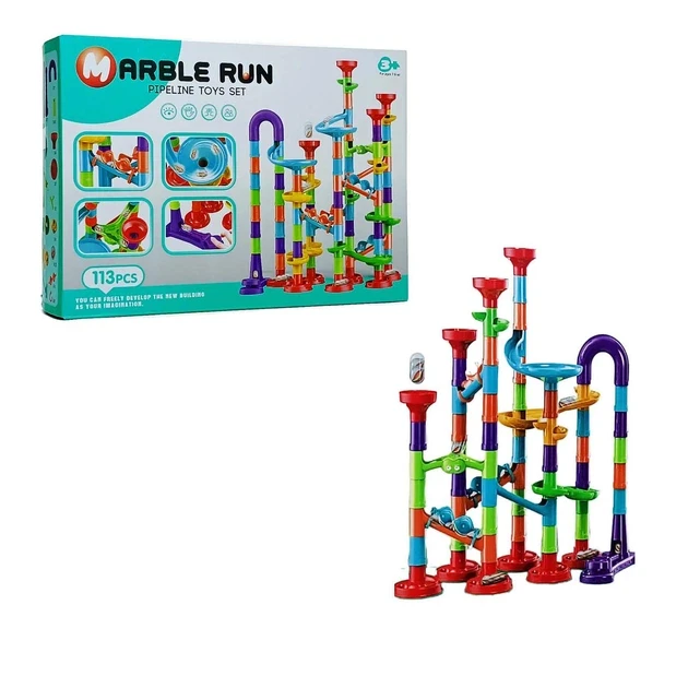 Конструктор-лабиринт Marble Run для сборки многоуровневых трасс 113 дет. (3088474972)