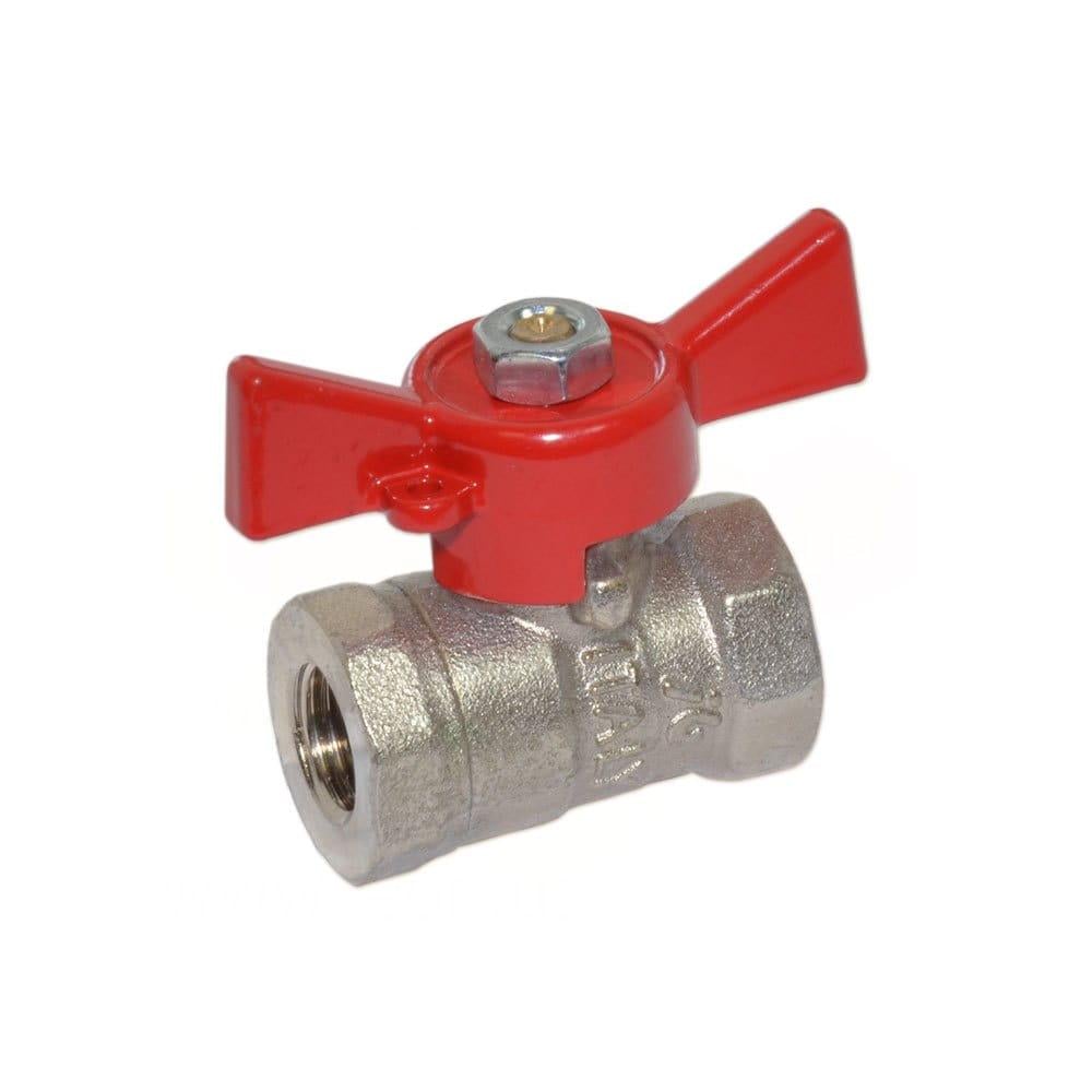 Кран шаровой Bonomi Tamigi 1/4" ВВ прямой латунь (76020002R)