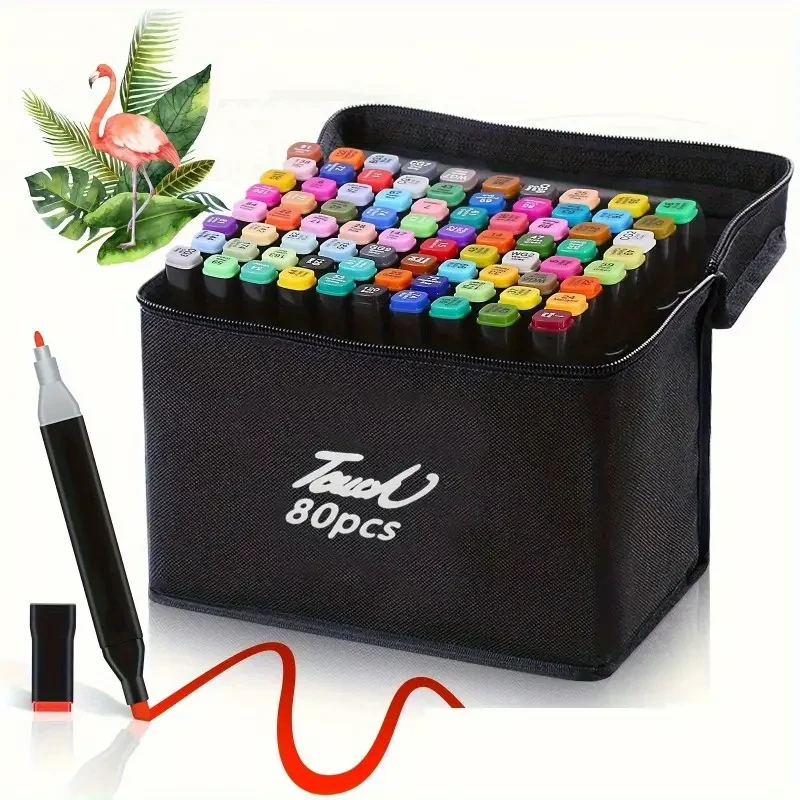 Маркери двосторонні для малювання на спиртовій основі в сумці 80 шт. (2375012886) - фото 10 Маркери двосторонні для малювання на спиртовій основі в сумці 80 шт. (2375012886) - фото 10