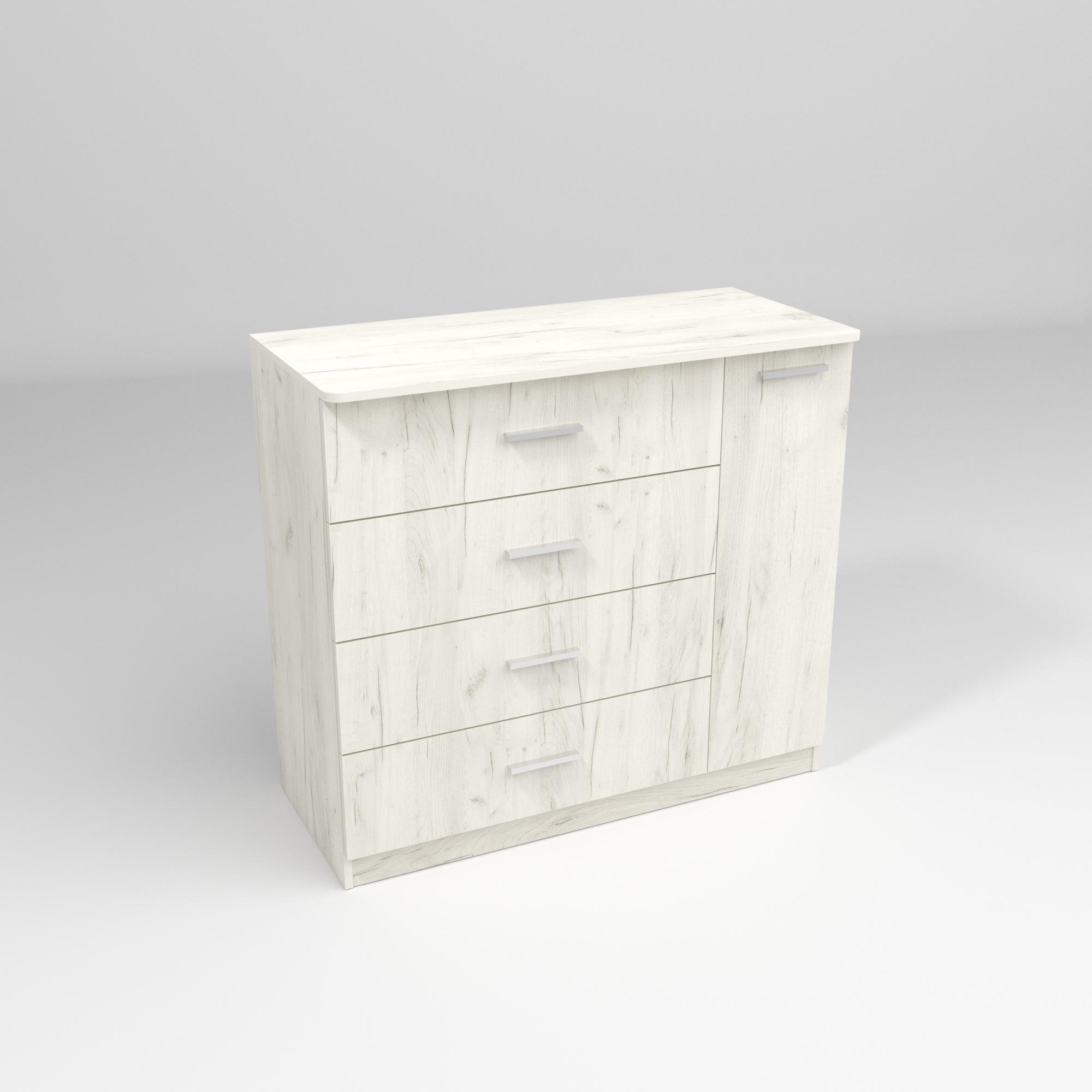 Комод Сабріна №2 1100х500х1000 мм Дуб Крафт Белый (22092)