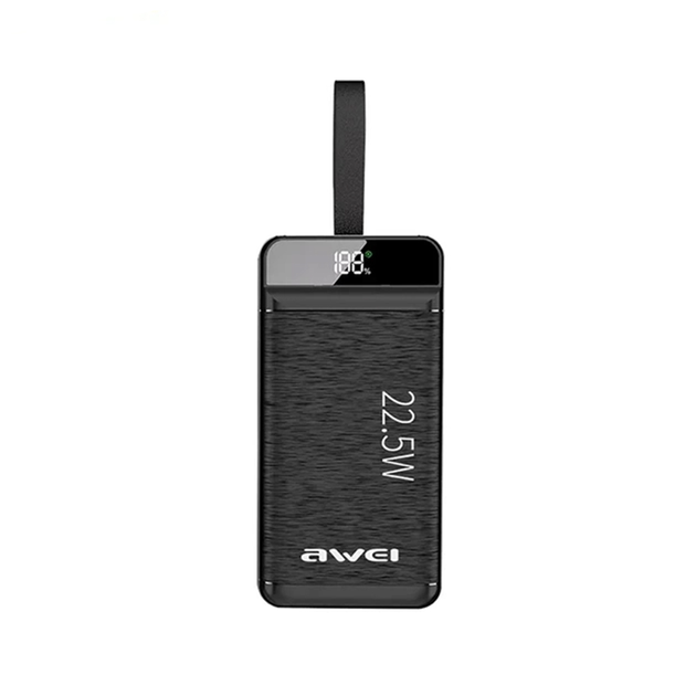 Повербанк Awei P141K 22,5W 40000 mAh Чорний (15468040)