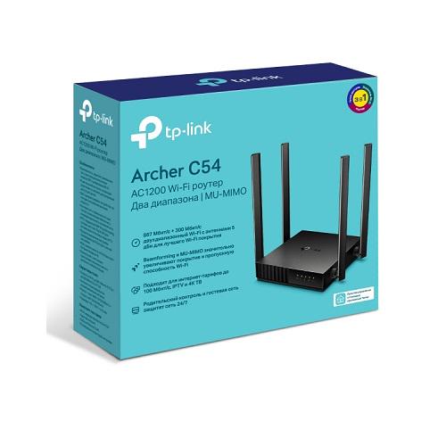 Маршрутизатор TP-Link Archer C54 AC1200 (02187e82) - фото 5