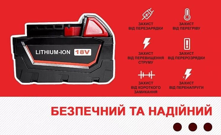 Корпус для акумулятора Milwaukee M18 10х18650 (266041) - фото 6