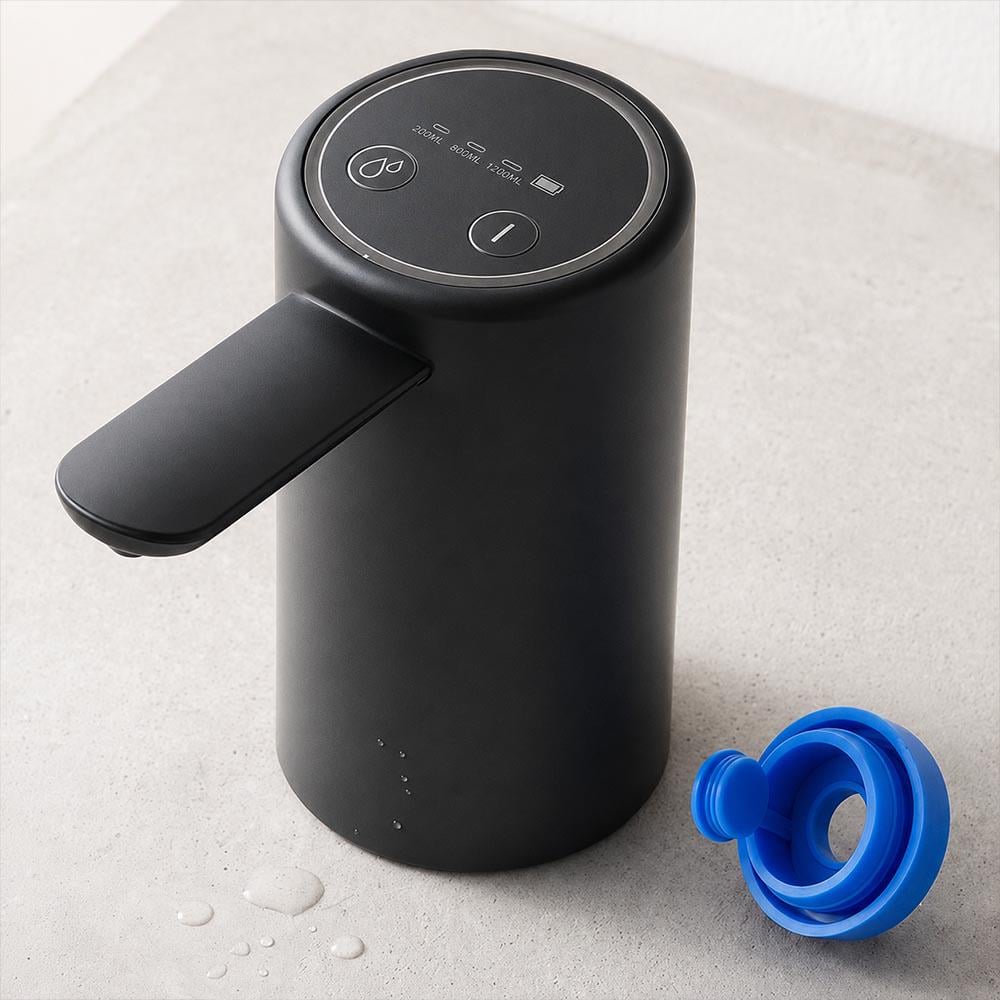 Помпа для воды электрическая 4 режима с аккумулятором 1200 mAh Черный с переходником (0257-0022)