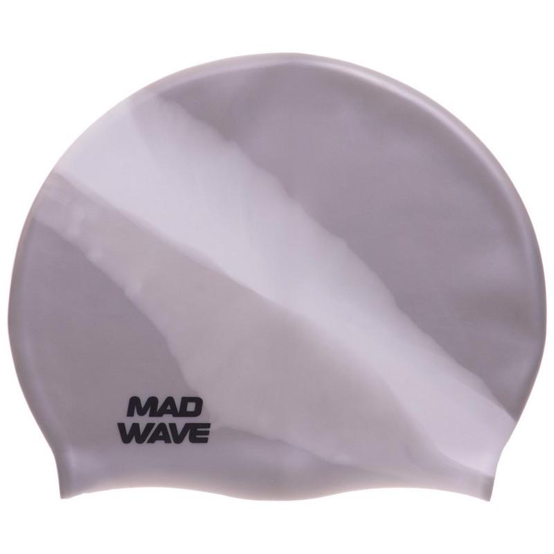 Шапочка для плавання Mad Wave MULTI BIG M053111 силіконова Сірий (AM0009444) - фото 1