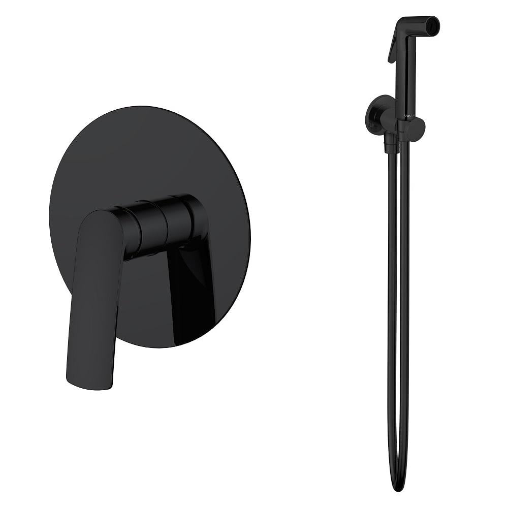 Смеситель для гигиенического душа VOLLE CANTE скрыт SET20240413 Черный (227315)