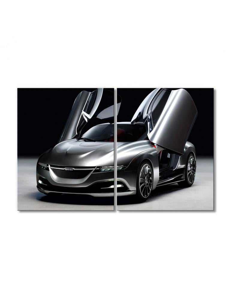 Картина модульная СААБ серый 2 модуля 30х45 см