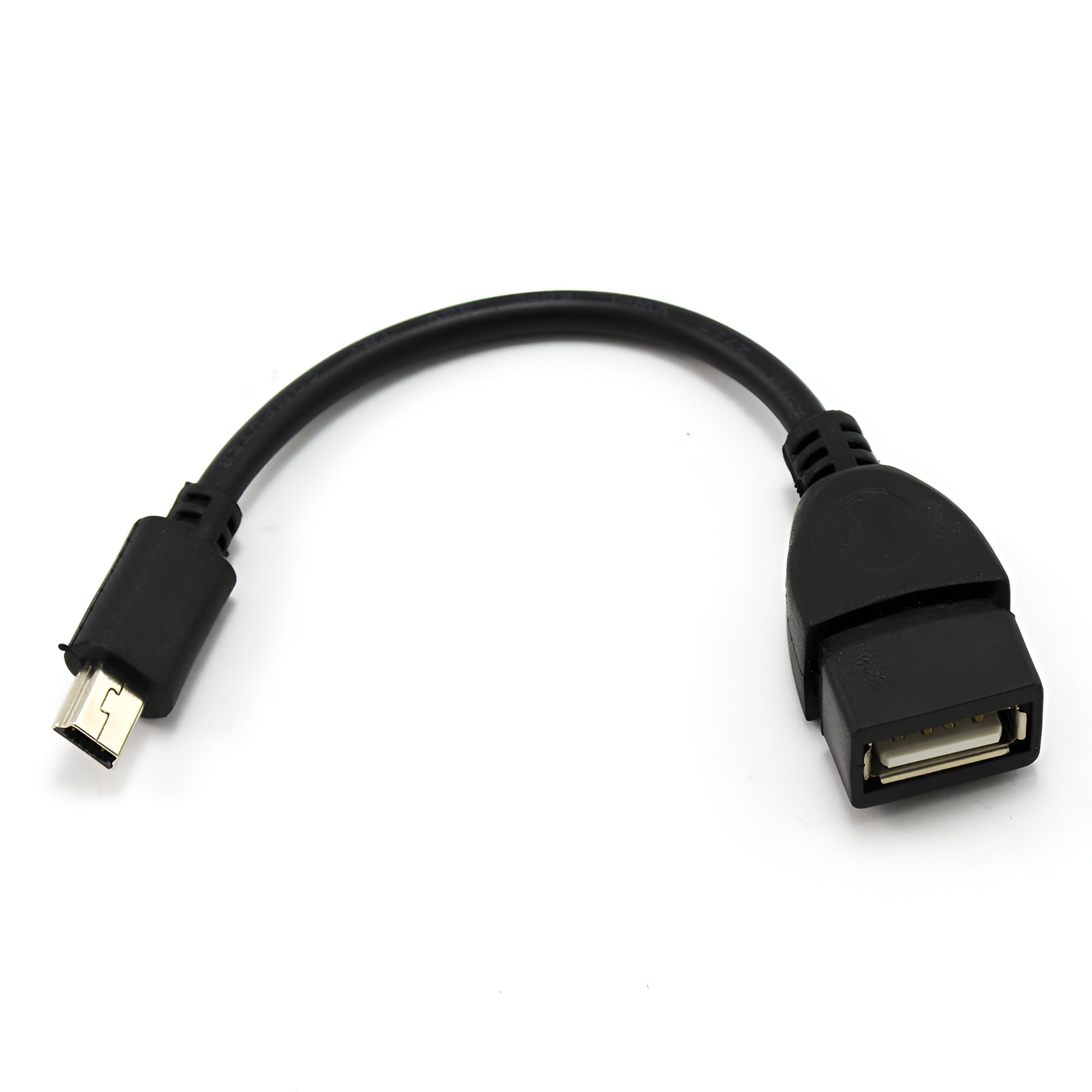 Адаптер кабель OTG Micro-USB to USB-A 10 см Черный (26712093)