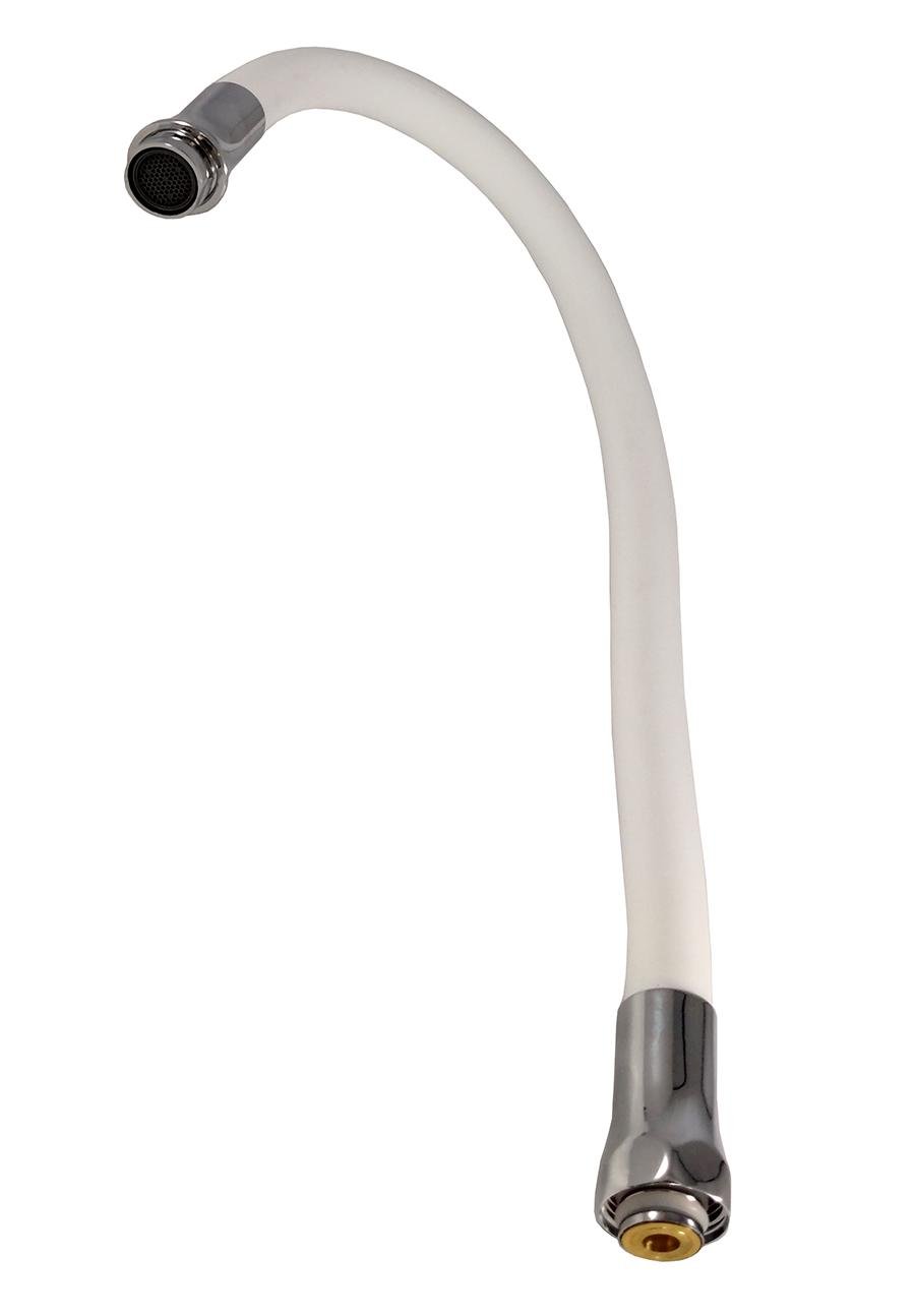 Гусак Frap F7256 для смесителя гибкий силиконовый 55 см Белый (35736)