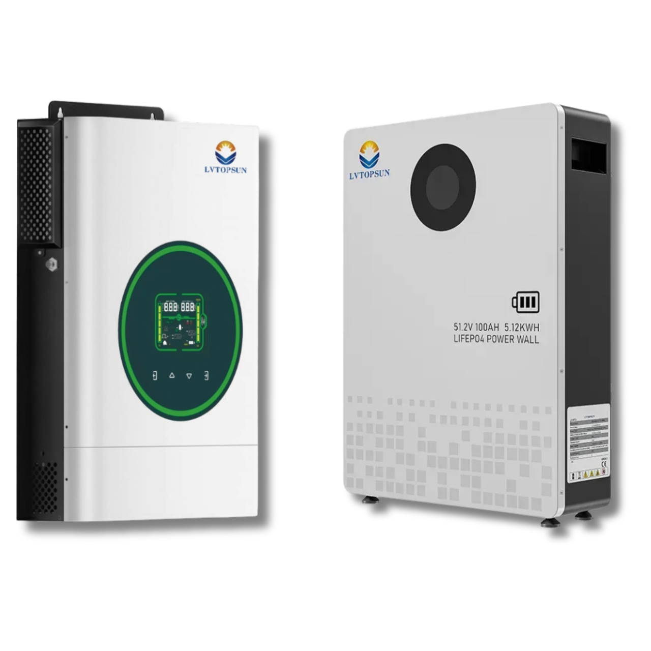 Комплект резервного питания LVTOPSUN/гибридный инвертор LVTS-6К-HYD 6 кВт/аккумулятор LVTOPSUN LVTS‐512100 5,12 кВт/ч LiFePO4