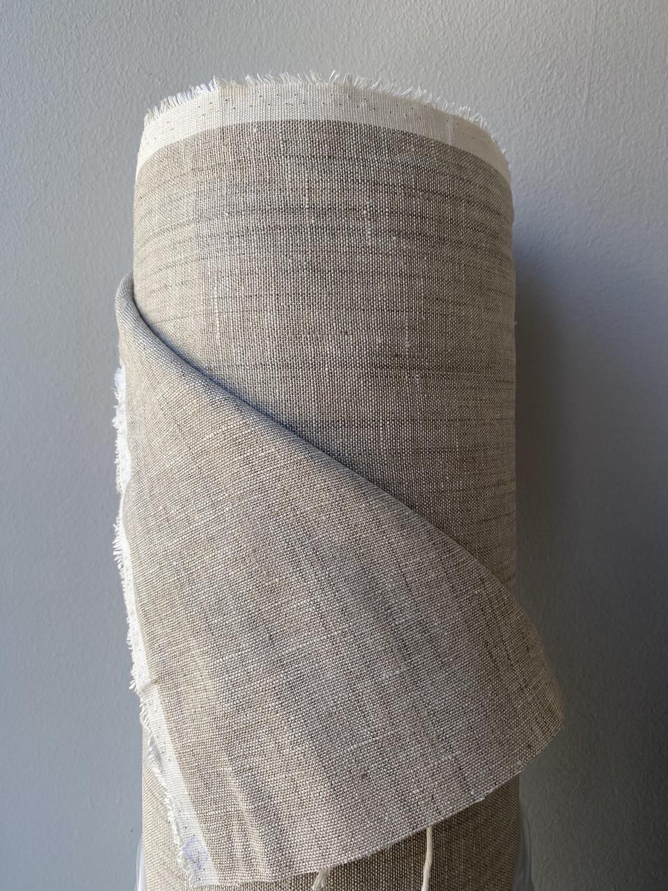 Ткань LINEN PLUS 100% лен натуральная 160 см 330 Серый