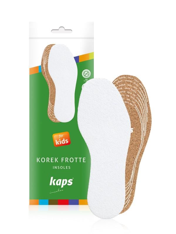 Устілки для взуття дитячі гігієнічні Kaps Frotte Korek Kids для вирізання
