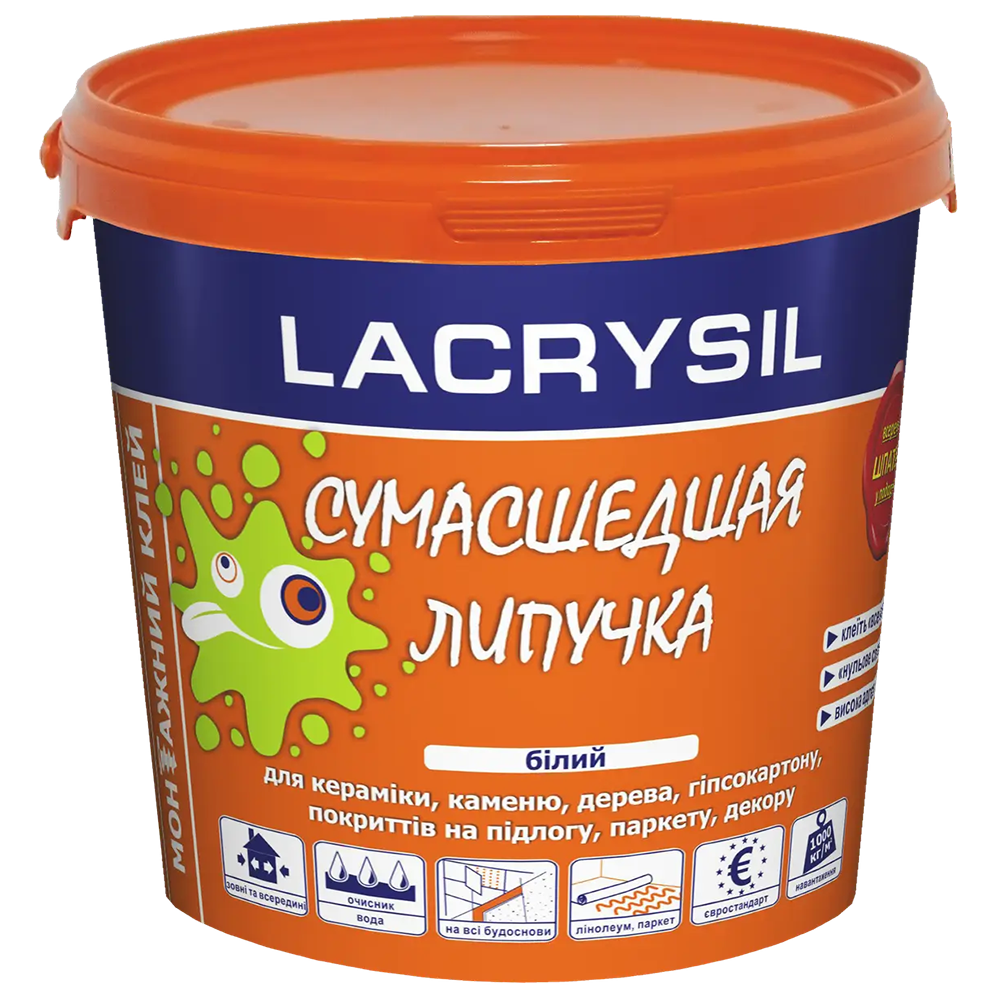 Клей монтажний акриловий Lacrysil Скажена липучка 1,2 кг (28716349)