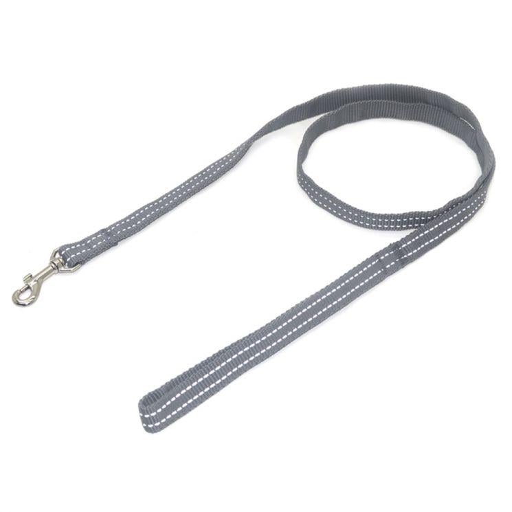 Поводок для собак Неон со светоотражающей нитью 120 см (ф852)