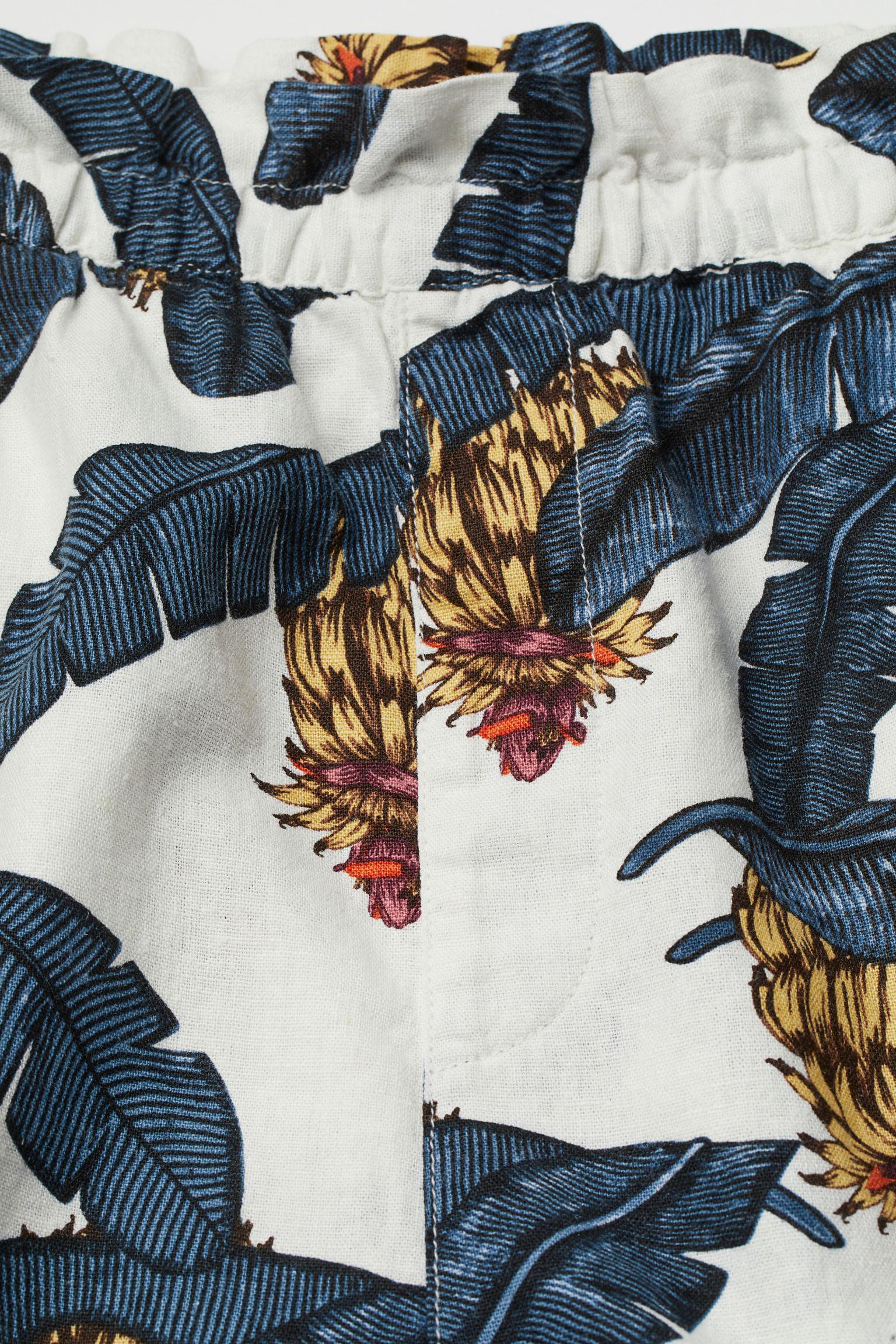 Шорти лляні р. 34 Біло-синій (8170191wer) - фото 2 Шорти лляні р. 34 Біло-синій (8170191wer) - фото 2