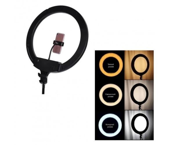 Кольцевая лампа LED Ring Light RL-21 на 3 держателя и пультом 55 см 60W (ftlx-798) - фото 3