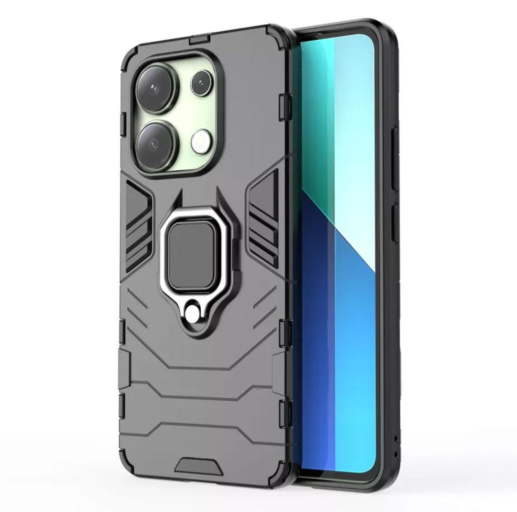 Чехол бампер Primolux Ring Armor для Xiaomi Redmi Note 13 Pro 4G - Black