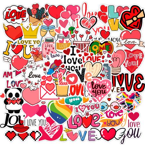 Набор наклеек Любовь Love 50 шт. (3193)