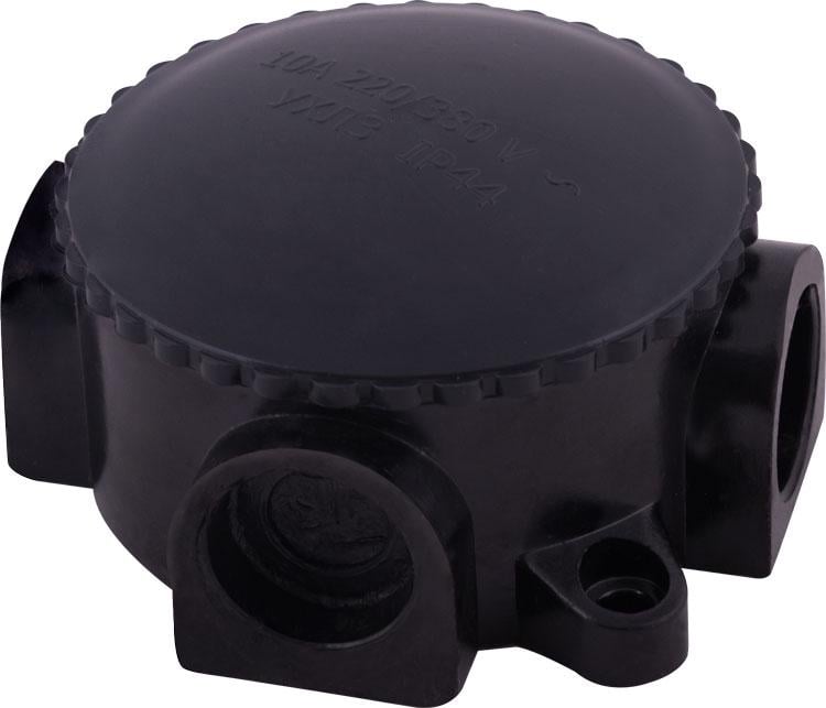 Розподільча коробка E.NEXT e.db.carb.4w.КОР-74 зовнішня 4 герметичні вводи IP44 карболит 102х44 мм (s027039)