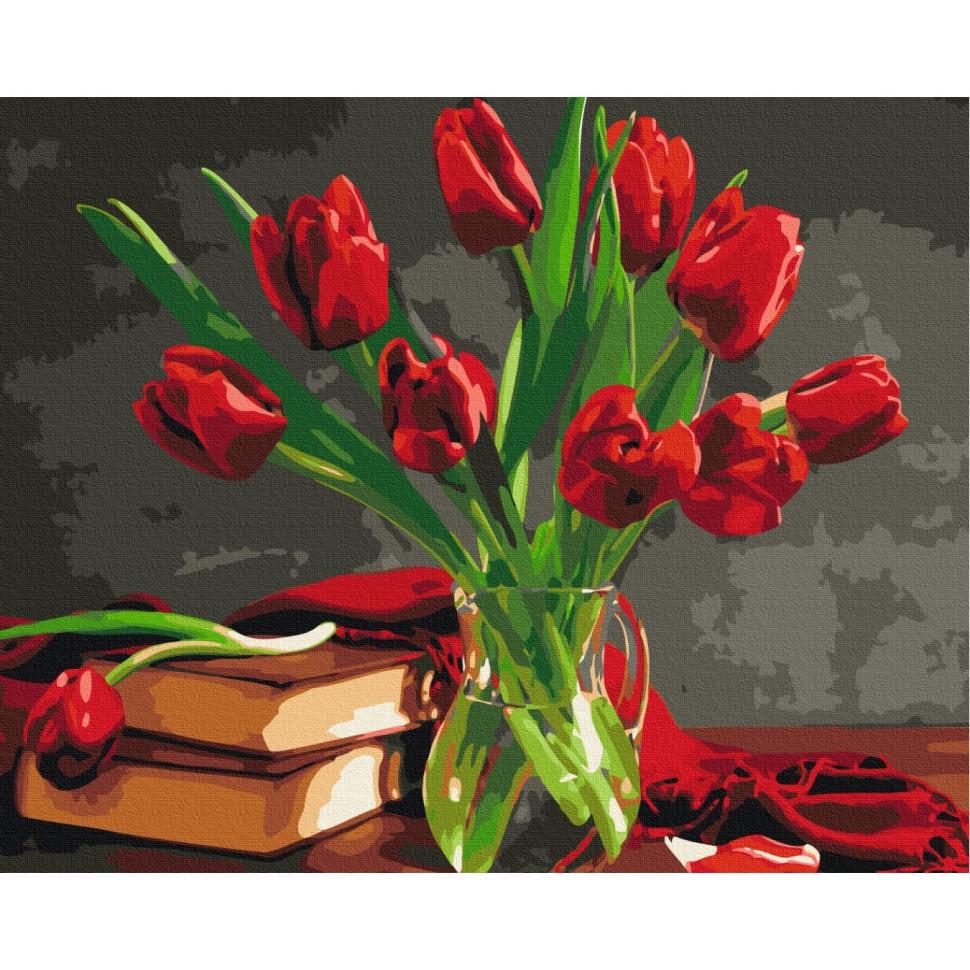 Картина за номерами Brushme Букет тюльпанів BS8115 40x50 см (RLT28922) Картина за номерами Brushme Букет тюльпанів BS8115 40x50 см (RLT28922)
