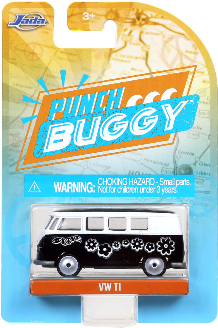 Игрушечная машинка Jada VW T1 Volkswagen 2020 Punch Buggy Slug Bug Wave 1 (32212)