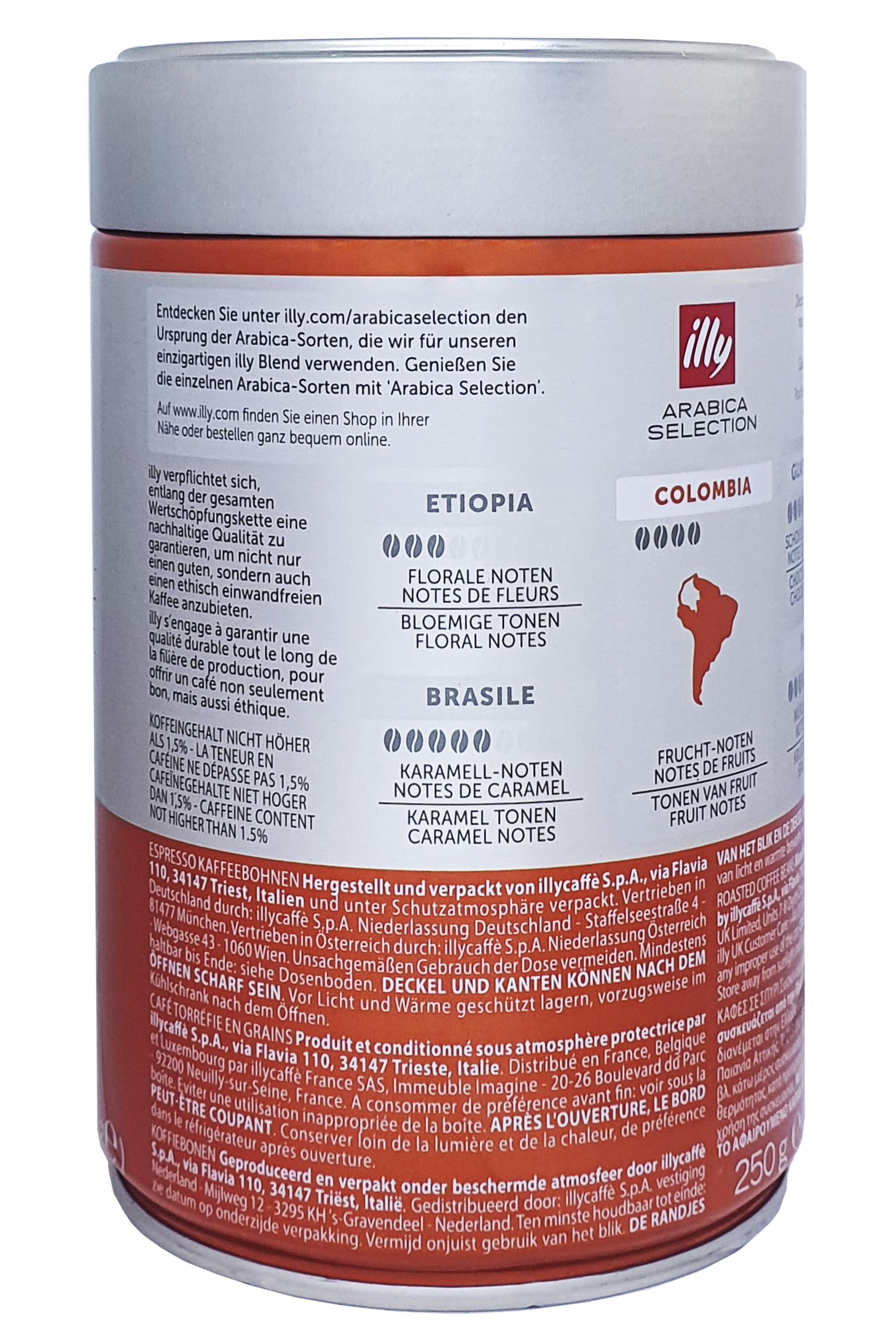 Кава illy Monoarabica Colombia зерно 250 г в металевій банці (54361) - фото 3 Кава illy Monoarabica Colombia зерно 250 г в металевій банці (54361) - фото 3