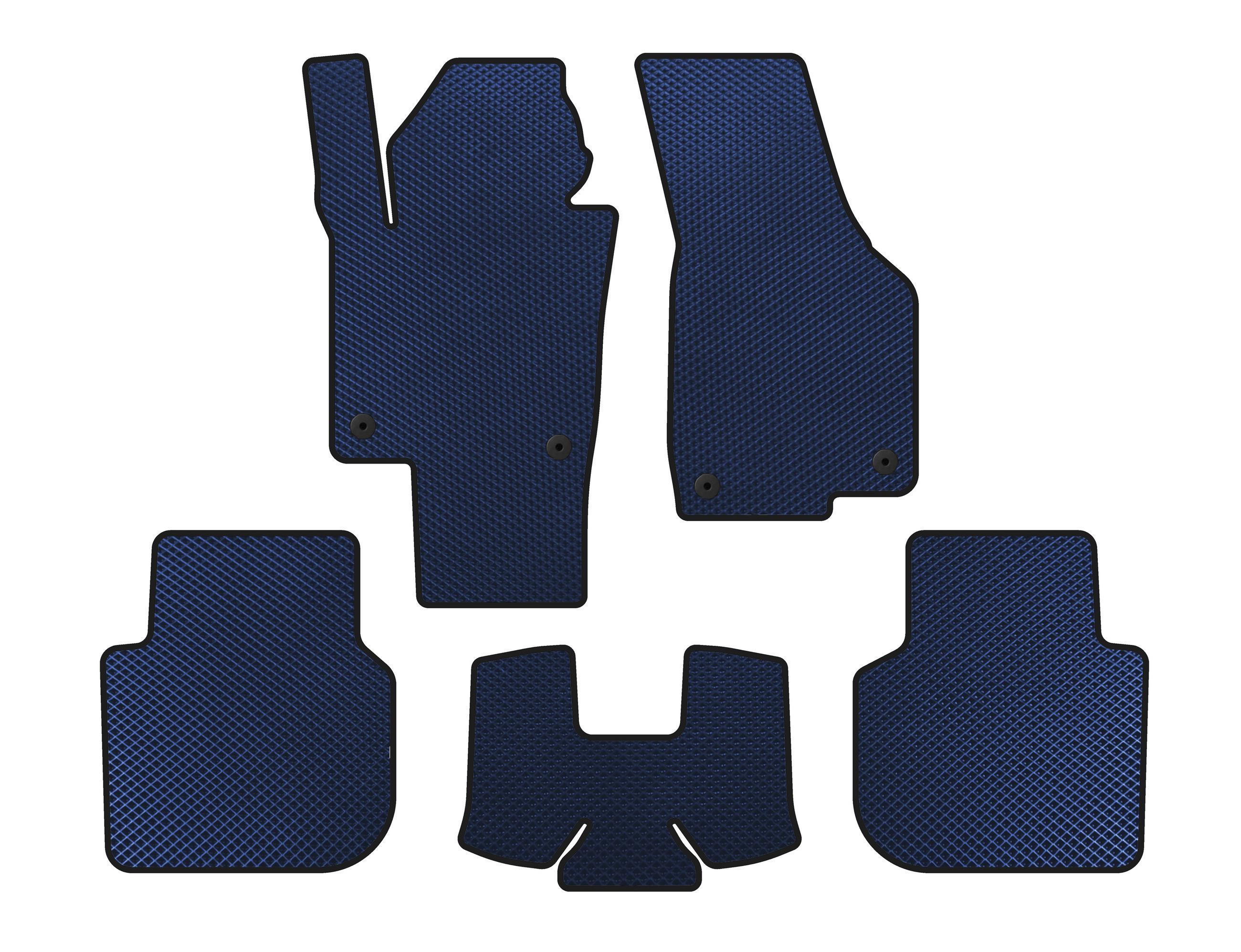 Коврики Digital Designs для Volkswagen Passat B8 2015-2023 гг. этилвинилацетат Синий (140574)