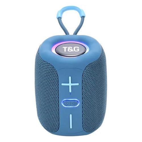 Портативная колонка TG658 Bluetooth 8 W с RGB подсветкой Blue (593984)