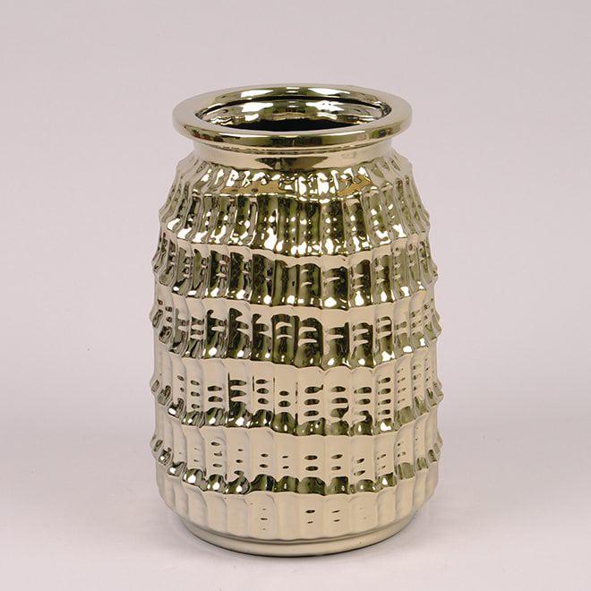 Ваза керамическая Flora 24,5 см Золотой (36444) Ваза керамическая Flora 24,5 см Золотой (36444)