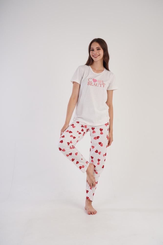 Пижама Vienetta 304006x65 женская M Бежевый - фото 3 Пижама Vienetta 304006x65 женская M Бежевый - фото 3