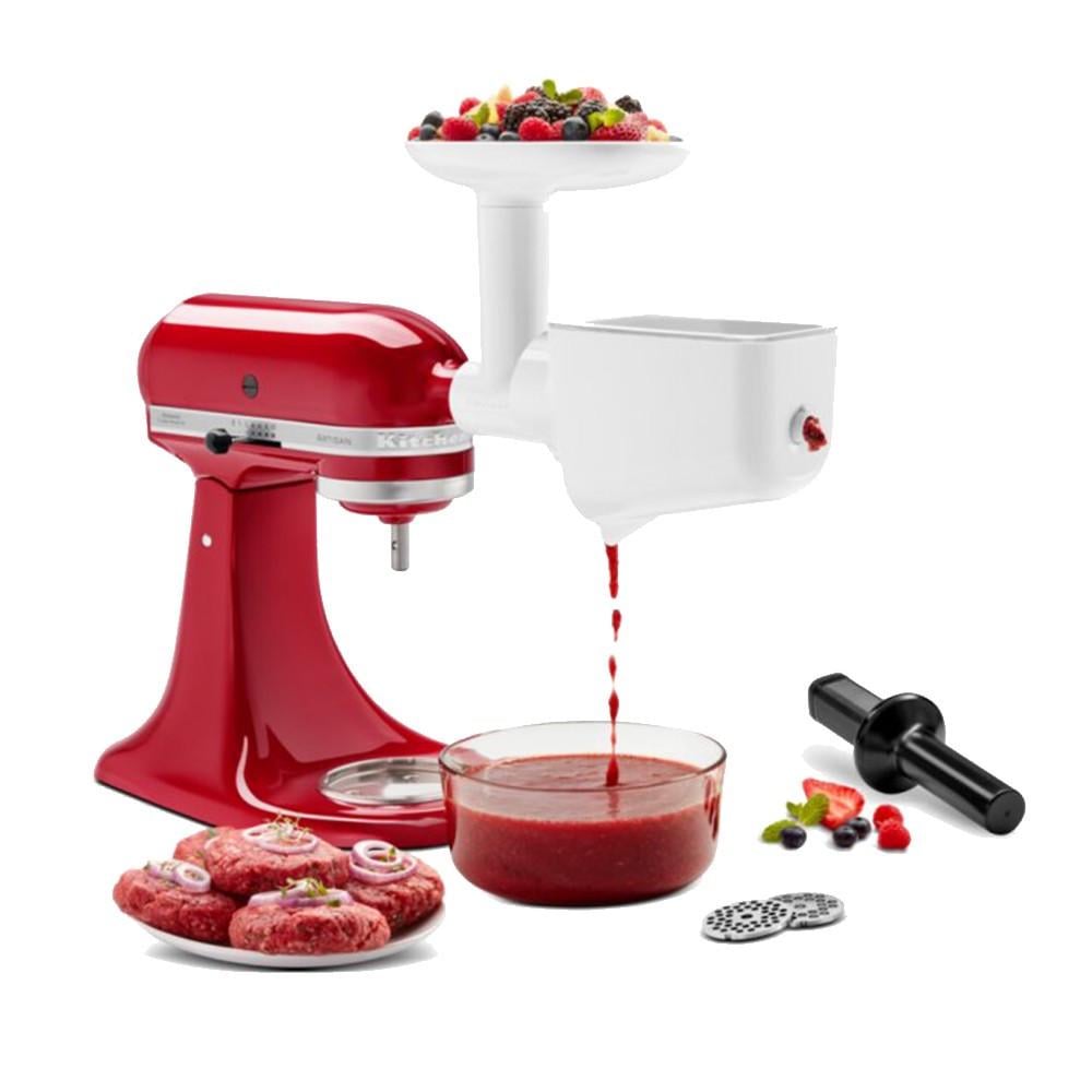 Набір із 3 насадок 5KSM2FPPC KitchenAid м'ясорубка/протирання/овочерізка - фото 7