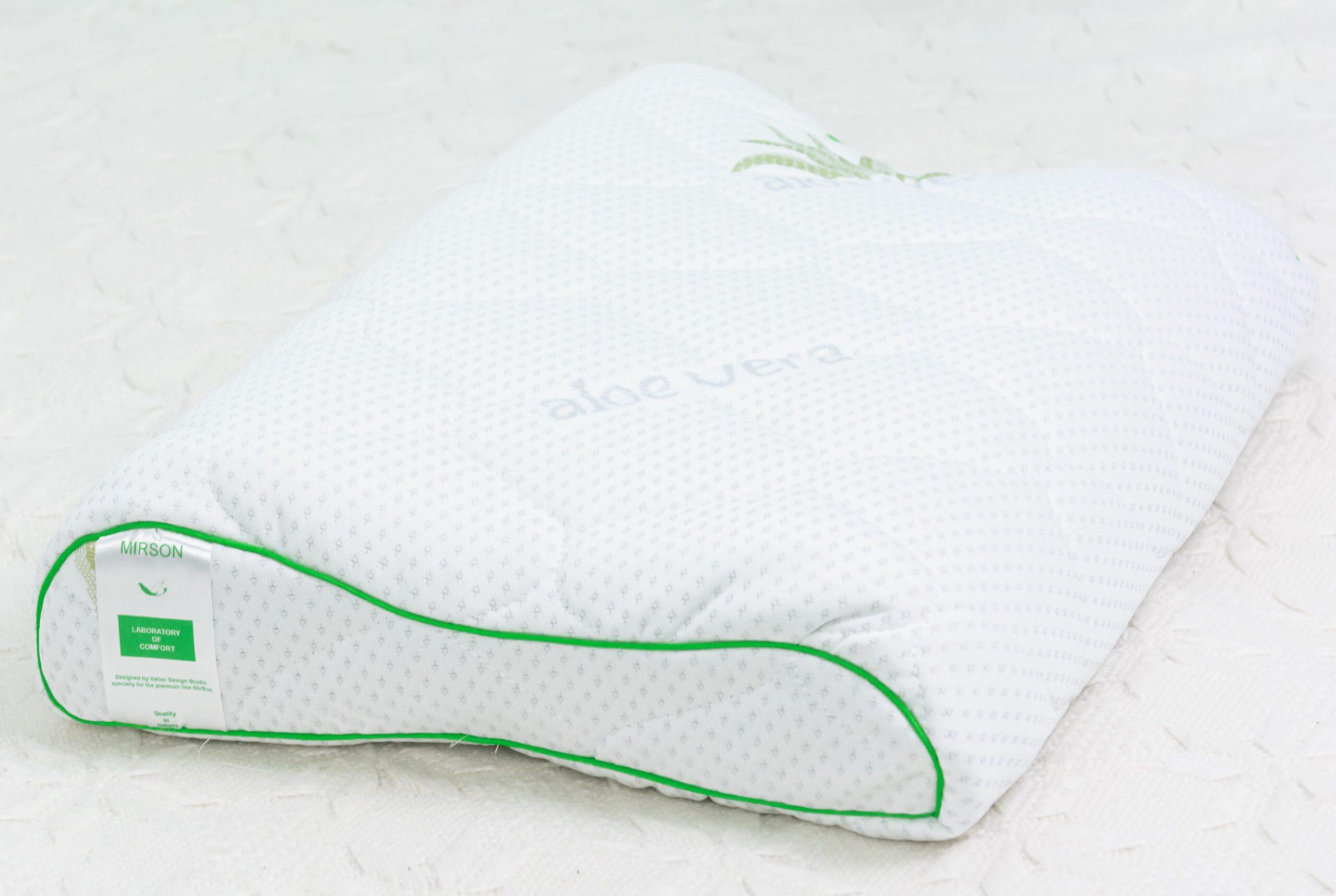 Подушка ортопедическая MirSon №6018 Green nature Alberto 58х40х10,5 см (2200003261196)