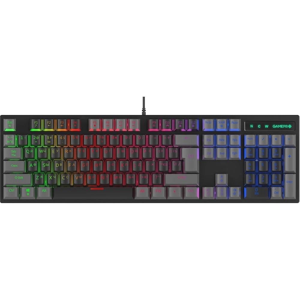 Клавиатура GamePro MK105R Red Switch LED USB-A Black (26449554)