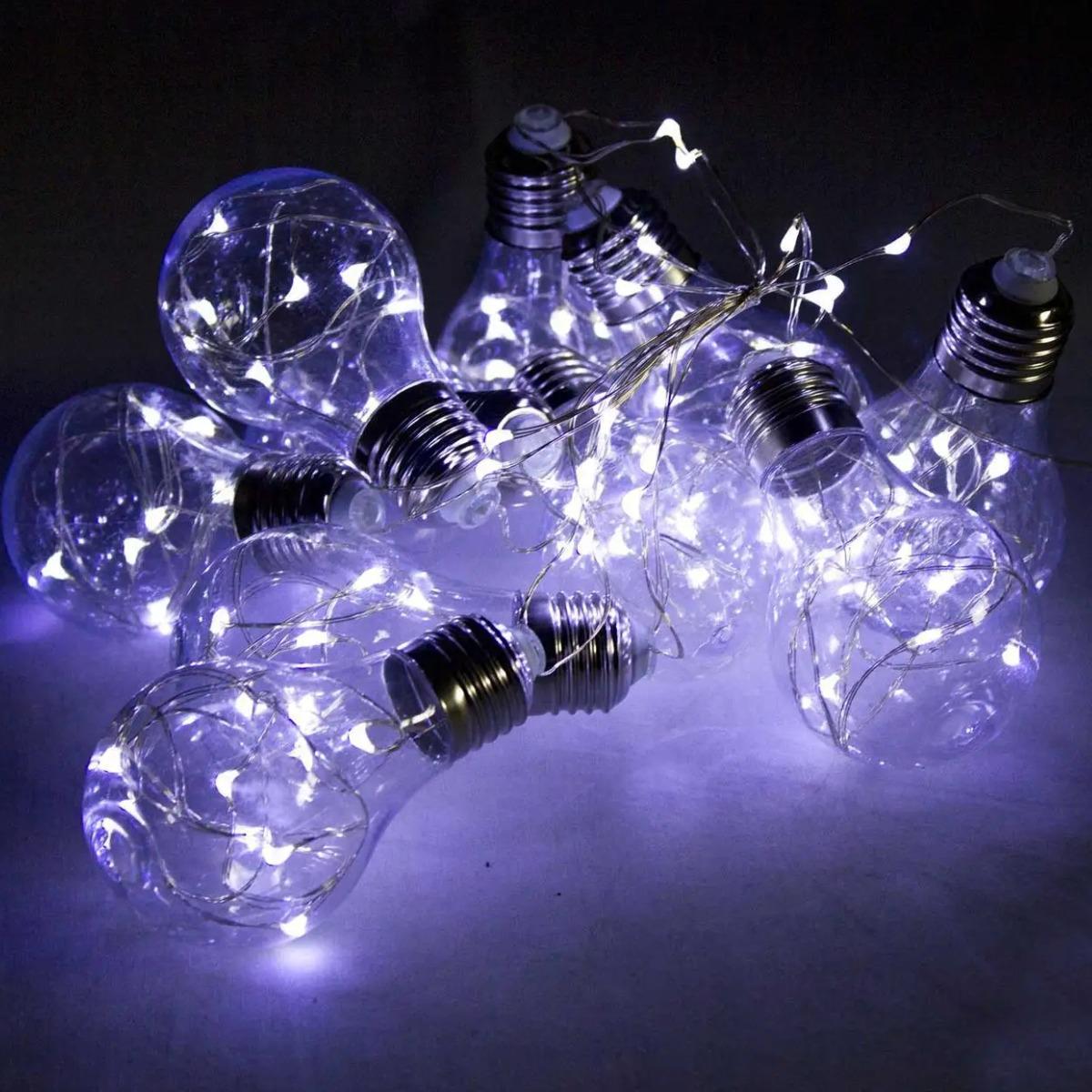 Гирлянда новогодняя Ledlight Лампочки Эдисона 2,5 м Белый