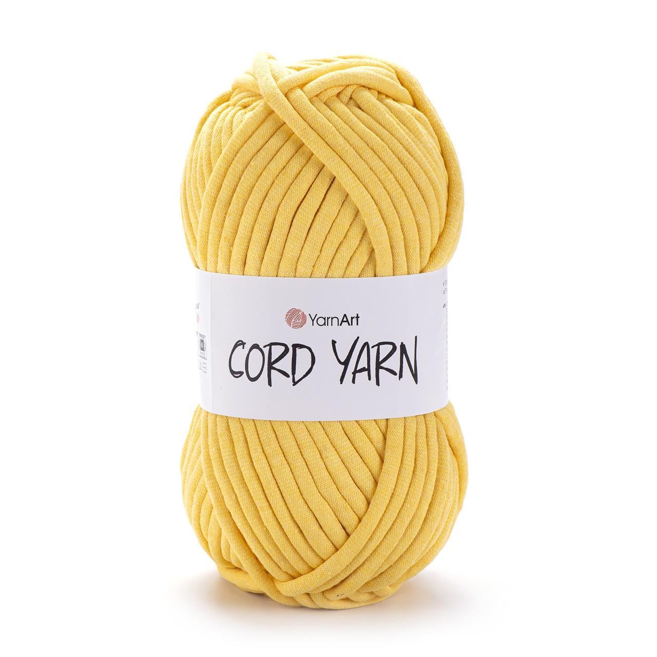 Пряжа для макраме YarnArt Cord Yarn толстая 10 мм 250 г Желтый №764 (2183785312) Пряжа для макраме YarnArt Cord Yarn толстая 10 мм 250 г Желтый №764 (2183785312)