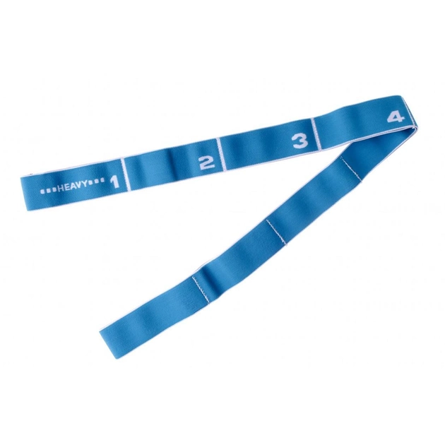 Еспандер з петлями RESISTANCE BAND-HEAVY 90х4 см Блакитний (LS3660-H) - фото 2