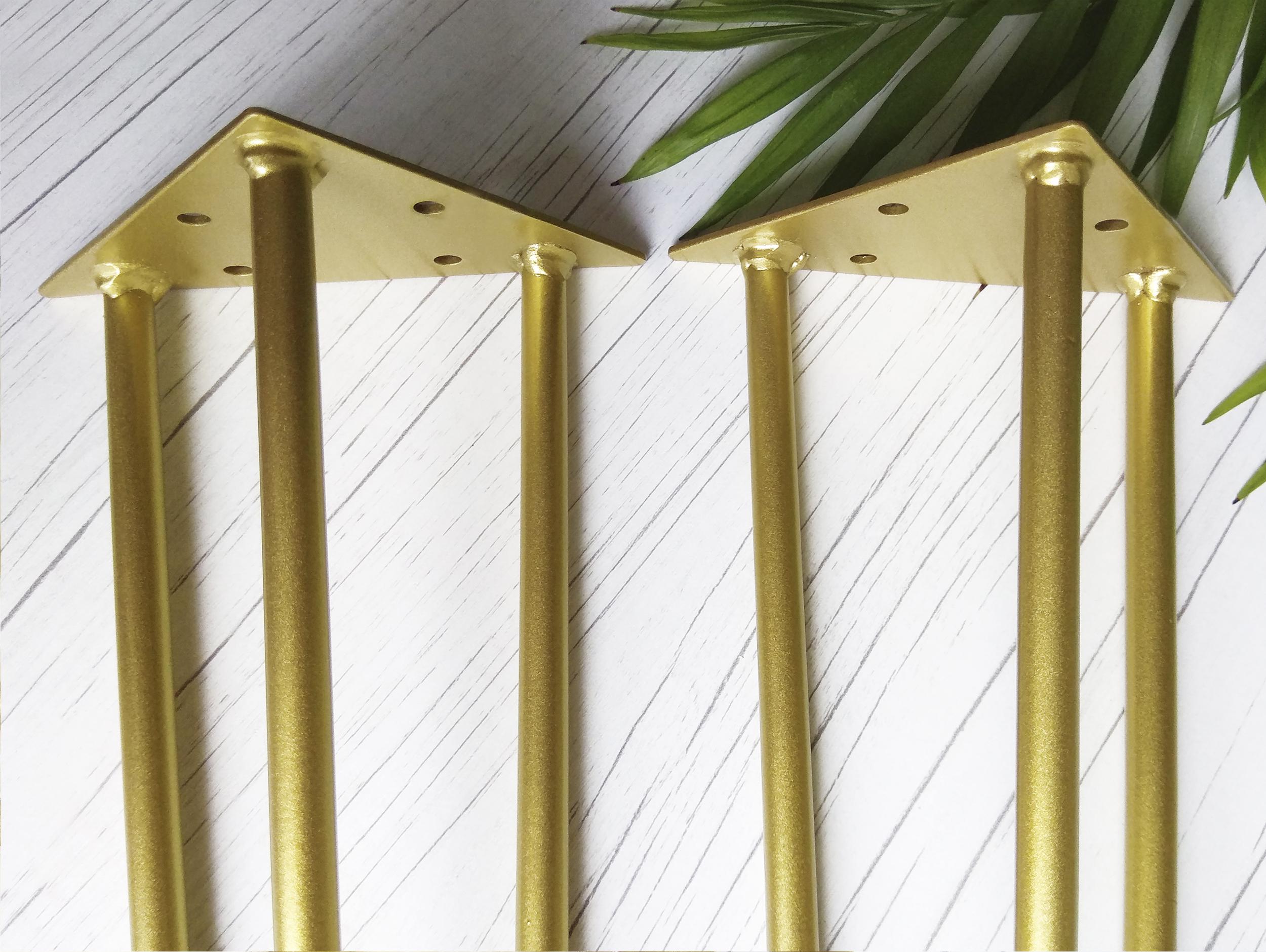 Ножка-шпилька для стола из металла 730 мм Золотой (1112) - фото 6