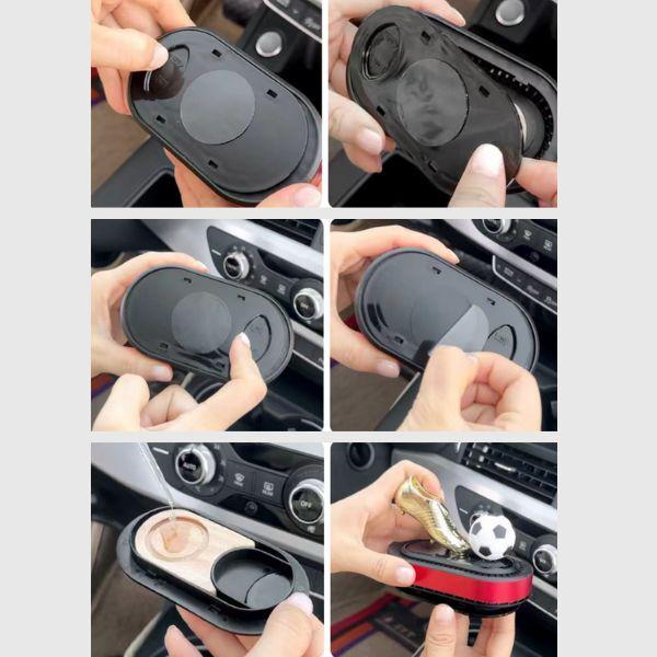 Ароматизатор для авто на сонячній батареї з м'ячем що обертається (J00039) - фото 5 Ароматизатор для авто на сонячній батареї з м'ячем що обертається (J00039) - фото 5