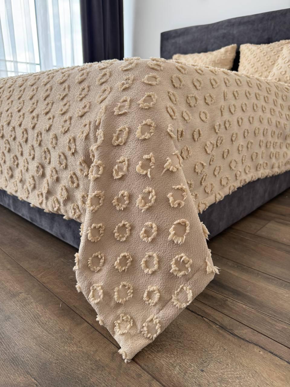 Покривало Інгрід 120x250 см Бежевий (22899-4-120x250cm) - фото 11 Покривало Інгрід 120x250 см Бежевий (22899-4-120x250cm) - фото 11